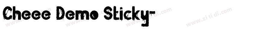 Cheee Demo Sticky字体转换